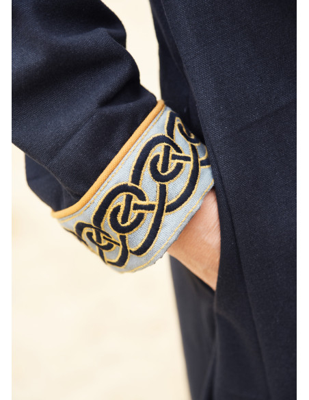 Veste viking bordée modèle Ella,...