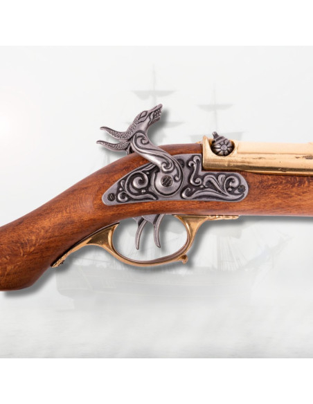 Pistolet à deux canons de percussion...