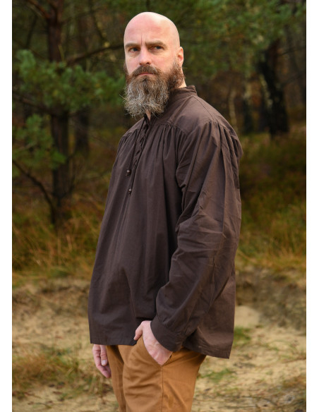 Chemise médiévale en coton modèle...