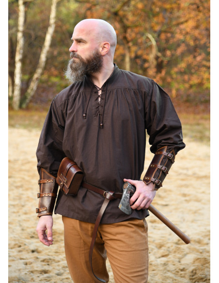 Chemise médiévale en coton modèle...