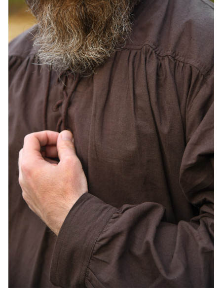 Chemise médiévale en coton modèle...
