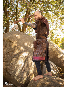 Tassets ou Escarcelles Varego, marron (paire)