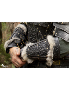 Bracelets Vikings Baldur en peau de lapin