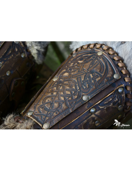 Bracelets Vikings Baldur en peau de...
