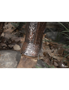 Jambières vikings Barbares avec gravures 2