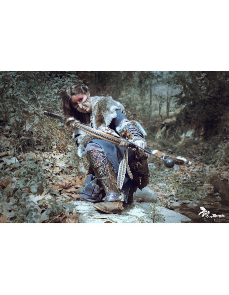 Jambières vikings Barbares avec gravures