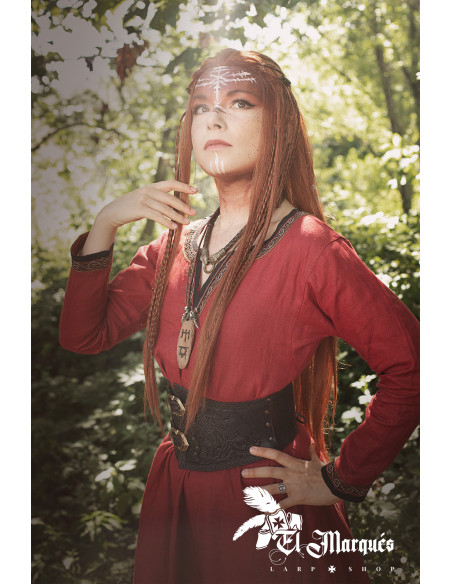 Ceinture Corset Viking Valkyrie - Marron