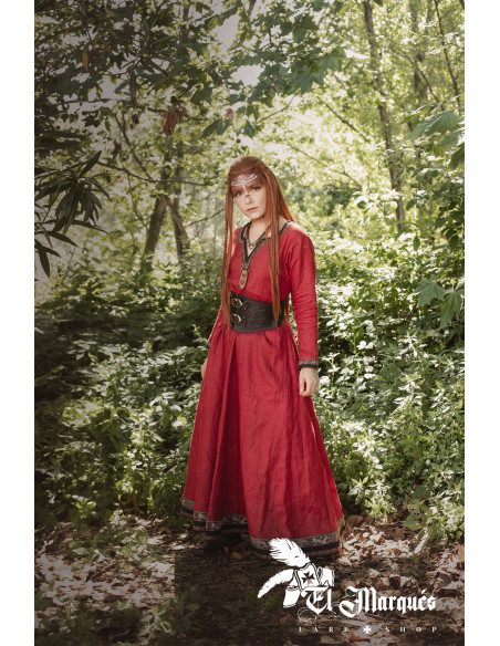 Ceinture Corset Viking Valkyrie - Marron