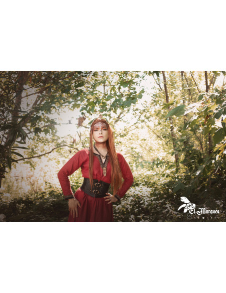 Ceinture Corset Viking Valkyrie - Marron