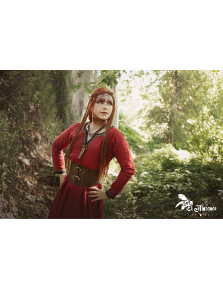 Ceinture Corset Viking Valkyrie - Marron