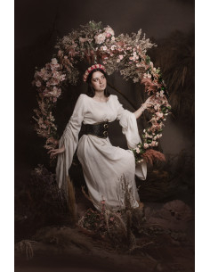 Ceinture Corset dame Noble avec brocarts - Noir 2