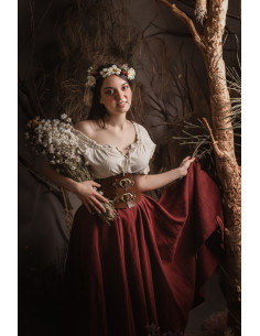 Ceinture corset femme Shire en marron 2