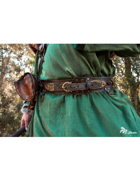 Ceinture médiévale large Drakkar -...