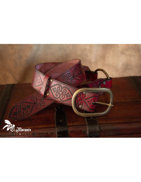 Ceinture Noble Renaissance en cuir -...