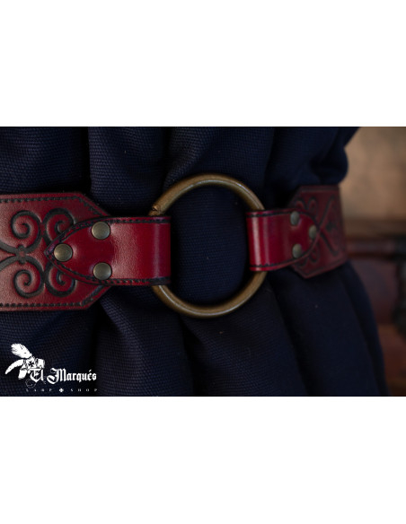 Ceinture Noble Renaissance en cuir -...