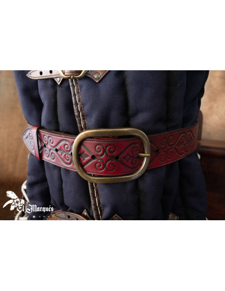 Ceinture Noble Renaissance en cuir -...