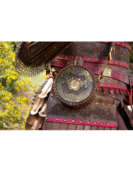 Gourde Viking d'Odin avec sangle