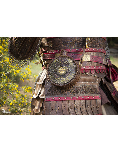 Gourde Viking d'Odin avec sangle