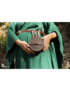 Cantimplore Explorer médiéval en cuir 2