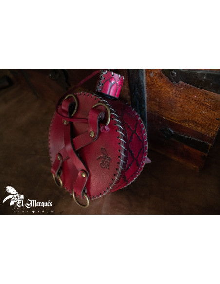 Cantimplore Explorer médiéval en cuir