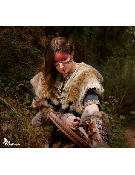 Cape guerrière Viking Freyja en lapin
