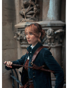 Gilet Porte-Baguettes Magiques en Cuir