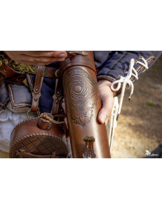 Porte-rouleaux médiéval pour foires médiévales ou LARP 2