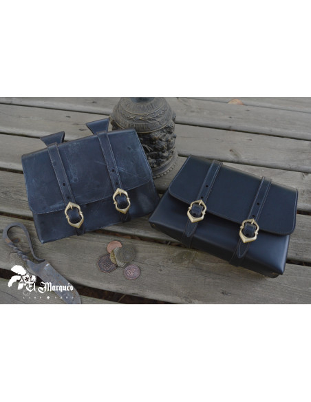 Sac Médiéval Aventurier en cuir,...