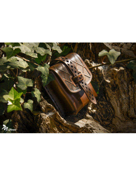 Sacoche à tabac pour ceinture en cuir...