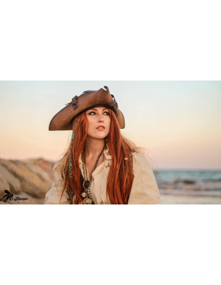 Chapeau Pirate Tricorn, rose des vents