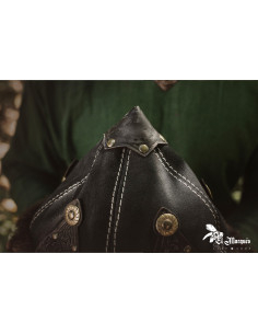 Chapeau Viking en laine et cuir 2