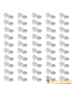 Jeu de 50 boutons médiévaux en acier 2