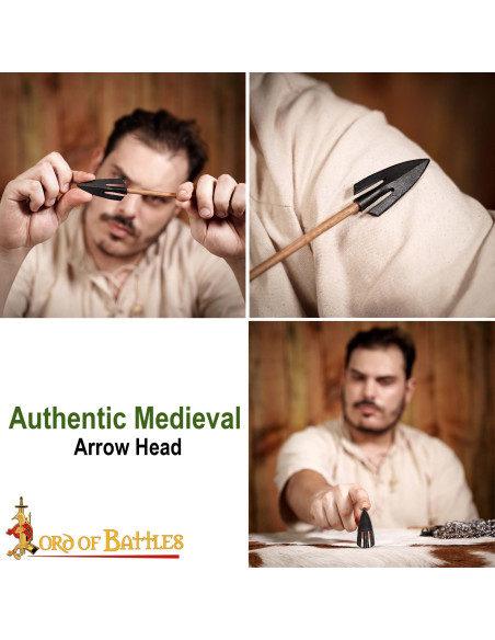 Pointe de flèche médiévale, queue...