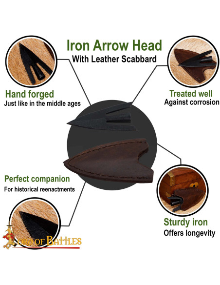 Pointe de flèche médiévale, en forme...