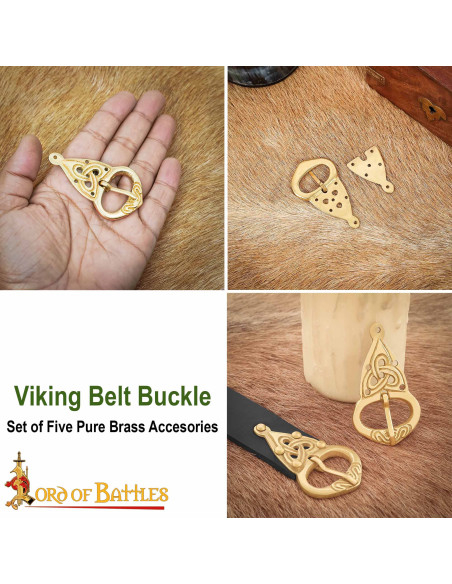 Boucle de ceinture viking avec nœuds...