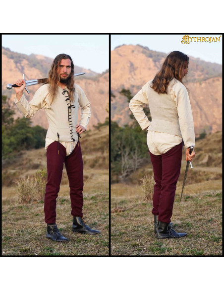 Chemise médiévale sans manches en...