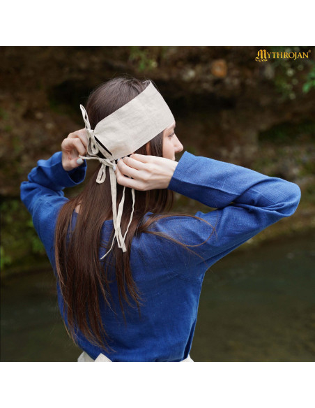 Bandana médiévale dame en écru