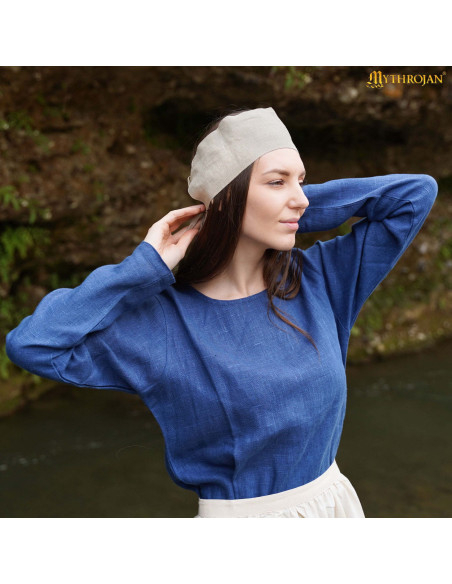 Bandana médiévale dame en écru