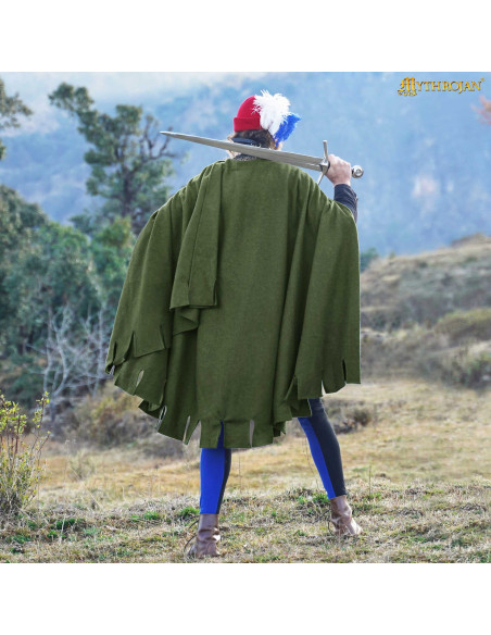 Cape médiévale en laine Bocksten Man....