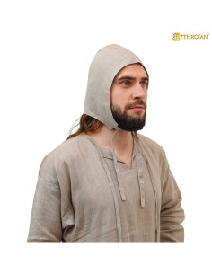 Crespina médiévale en lin, couleur beige (XIIIe-XVe siècles) 2