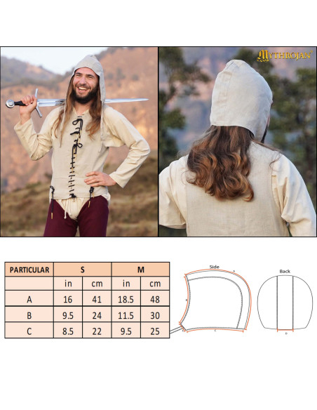 Crespina médiévale en lin, couleur...