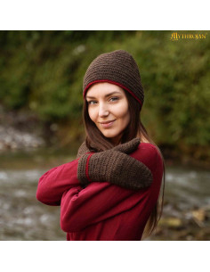 Gants vikings et médiévaux en laine 2