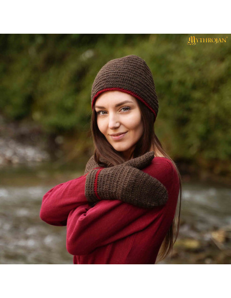 Gants vikings et médiévaux en laine