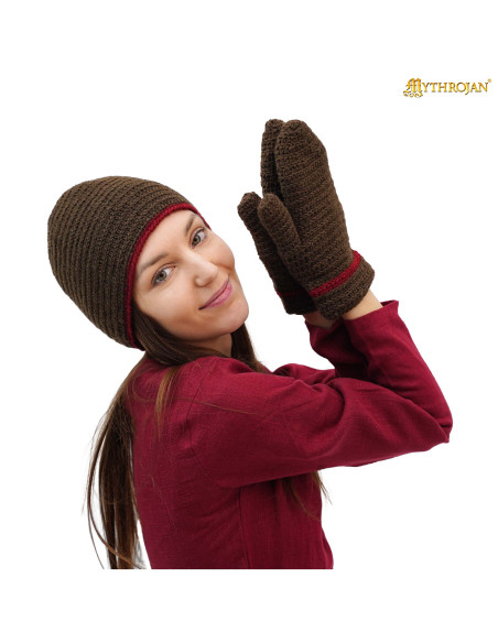 Gants vikings et médiévaux en laine