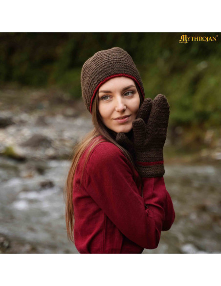 Gants vikings et médiévaux en laine