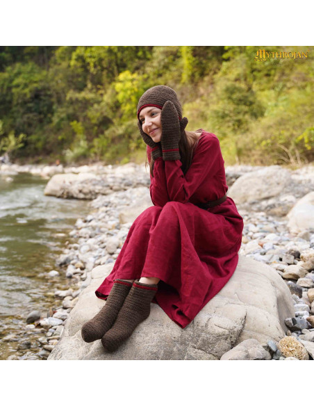 Gants vikings et médiévaux en laine