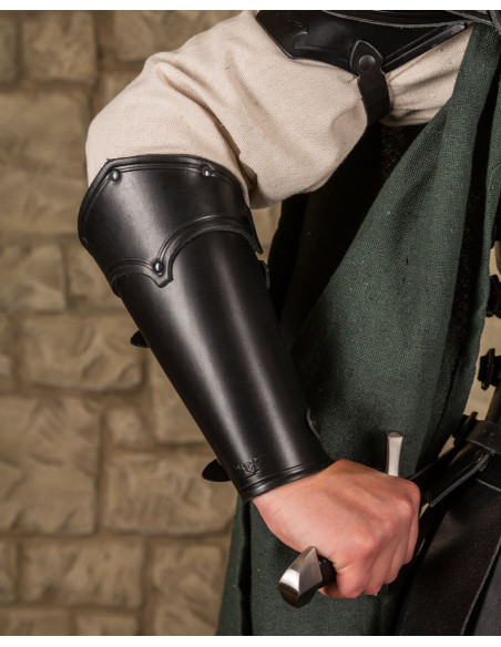 Bandeaux Lilith fantaisie en cuir noir