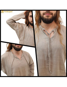 Chemise médiévale homme en lin 2