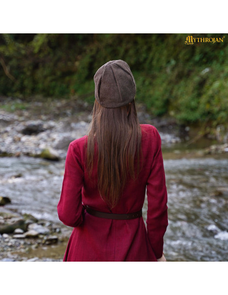 Gorro Viking Birka en laine marron