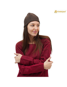Gorro Viking Birka en laine marron
